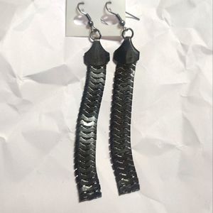 Silver Modern Earrings
